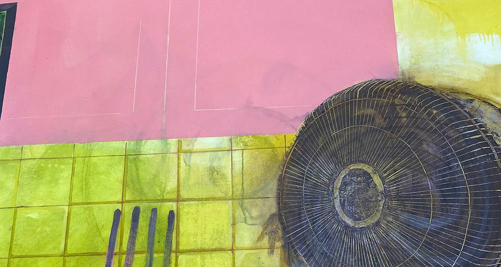 Section of Jennifer Packer painting