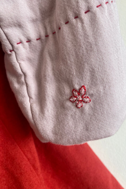 image of flower hand embroidery
