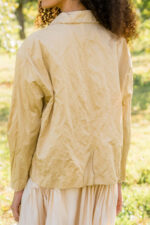 model wearing big Stan jacket cotton belice