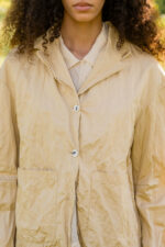 model wearing big Stan jacket cotton belice