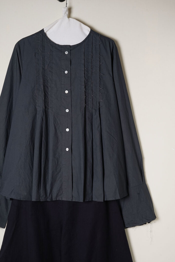 pleat shirt kilberry cotton - Image 13