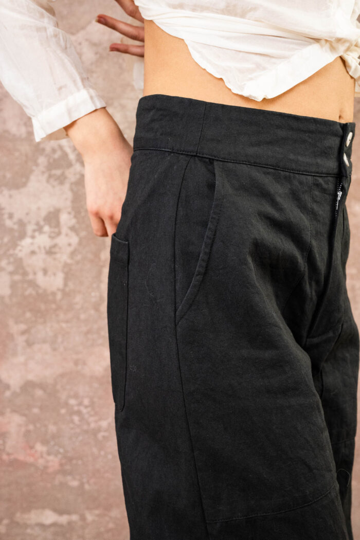 flare pants cotton twill - Image 7