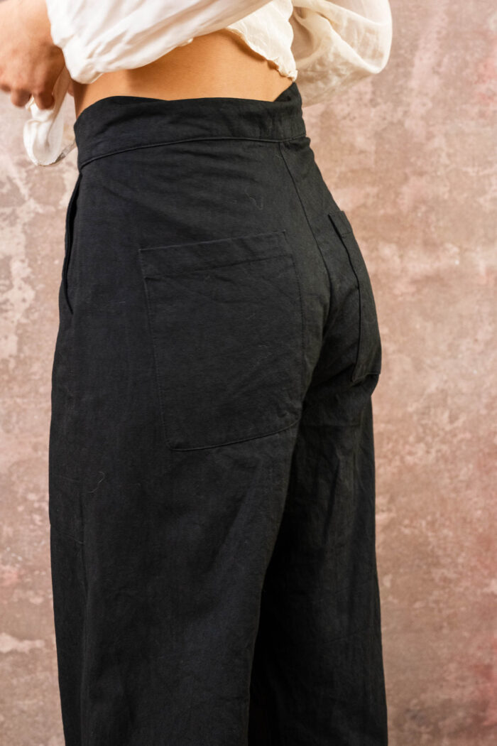 flare pants cotton twill - Image 6