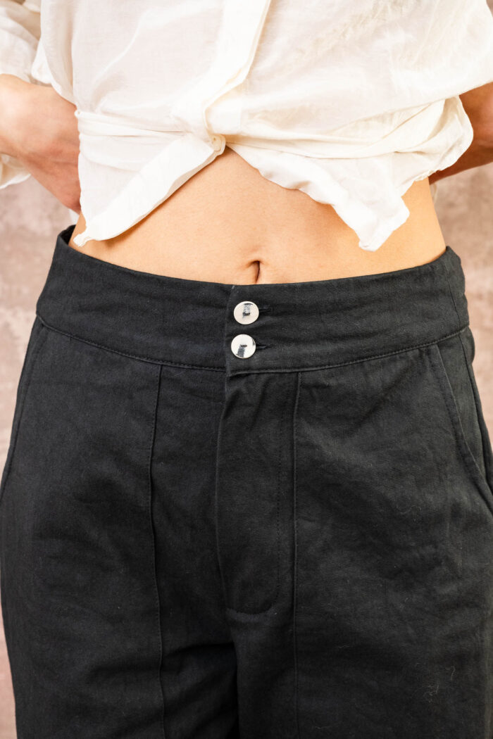 flare pants cotton twill - Image 5