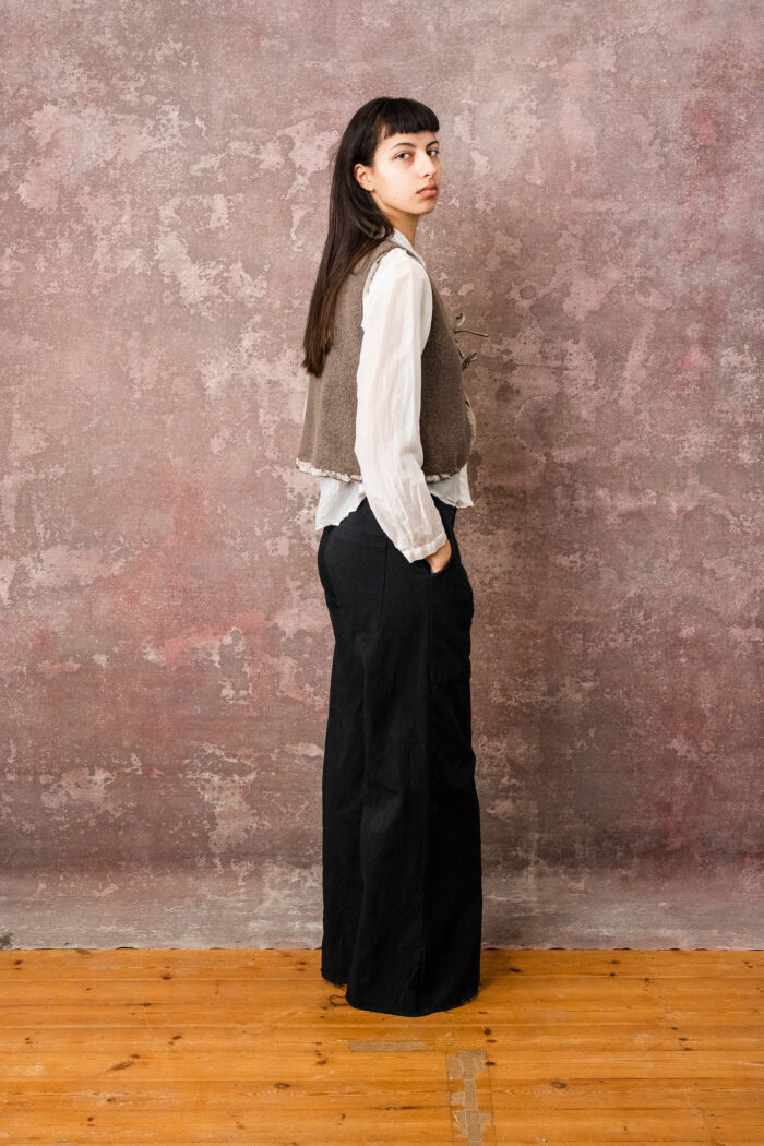 fluffy tie vest - Image 4
