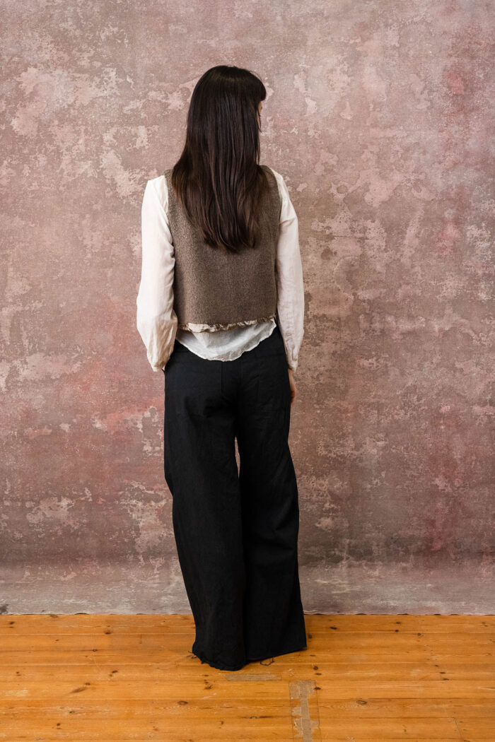 flare pants cotton twill - Image 3