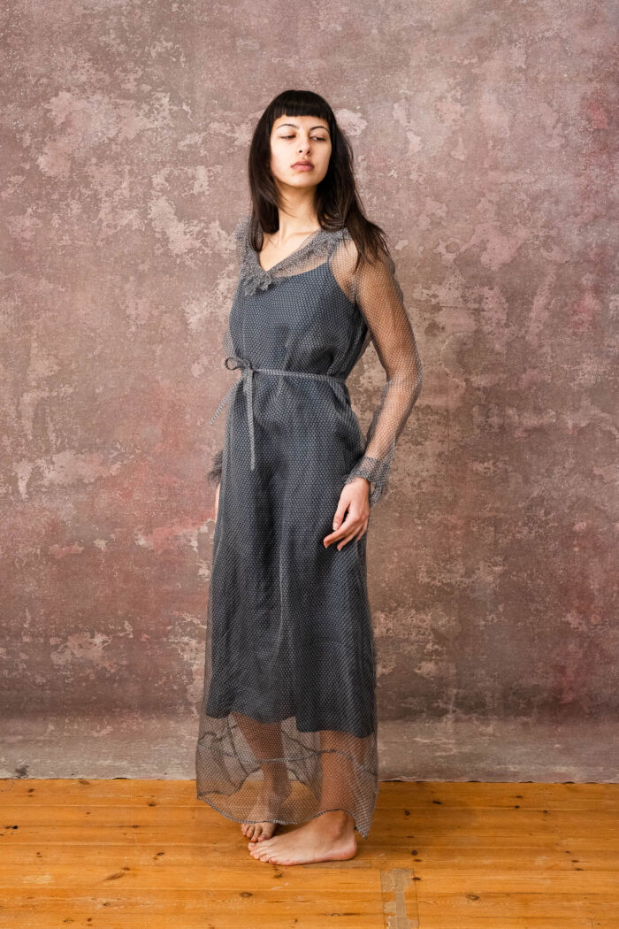 frill dress organza print - Image 10