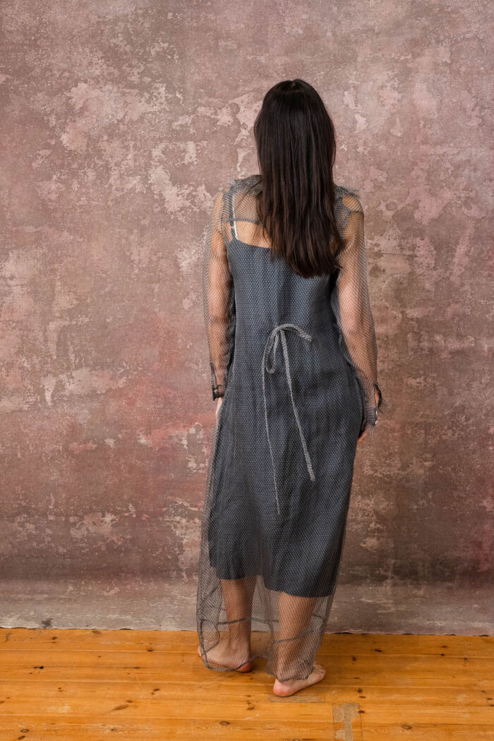frill dress organza print - Image 2