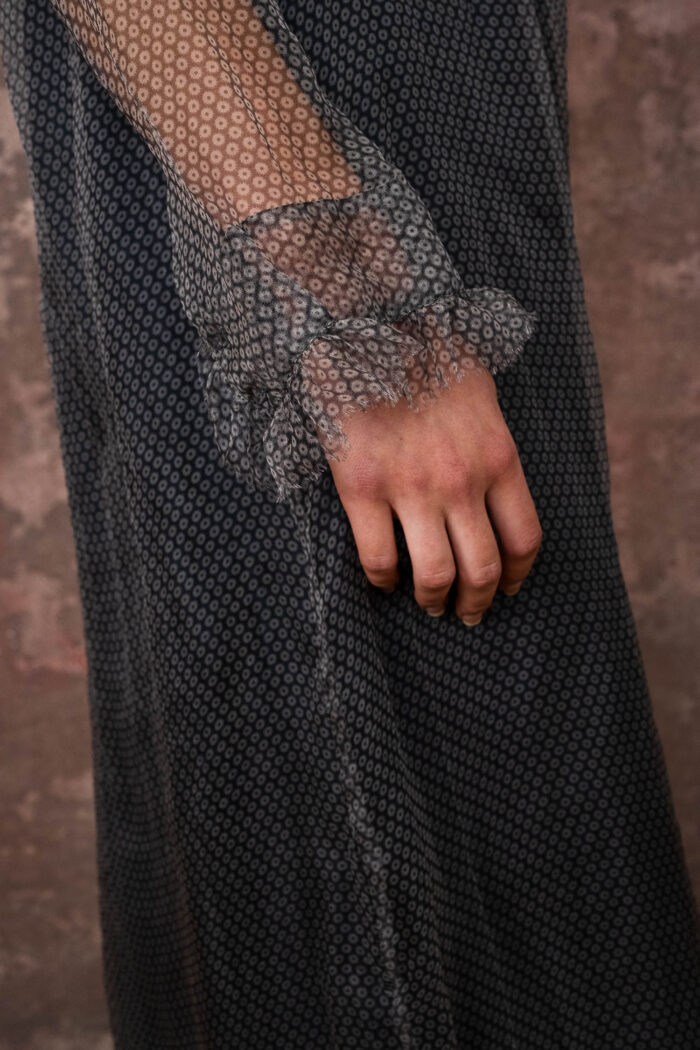 frill dress organza print - Image 7