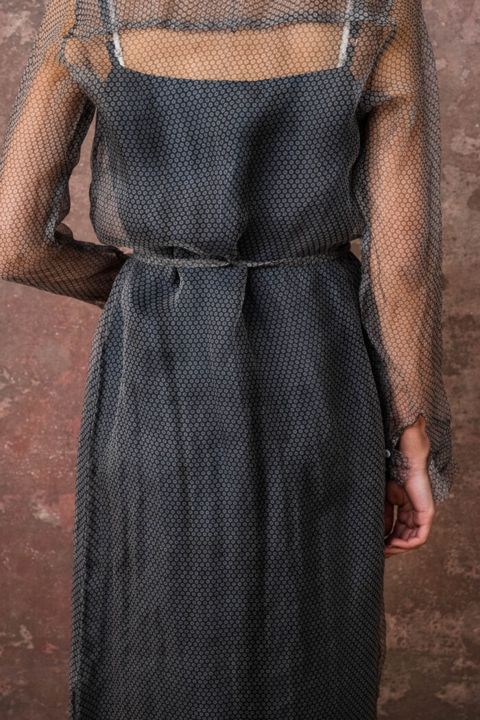 frill dress organza print - Image 4