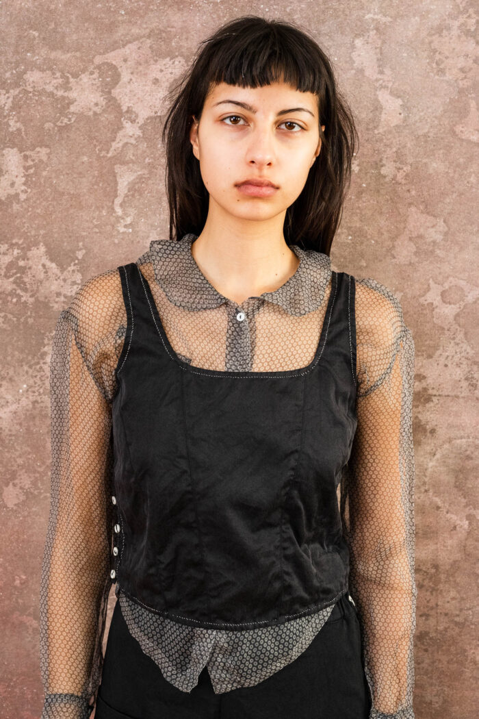 corset top silk cotton croccante - Image 2