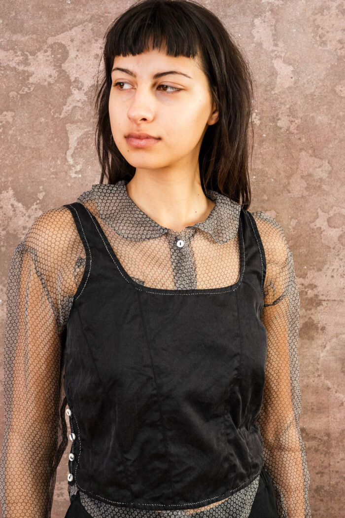 corset top silk cotton croccante - Image 9