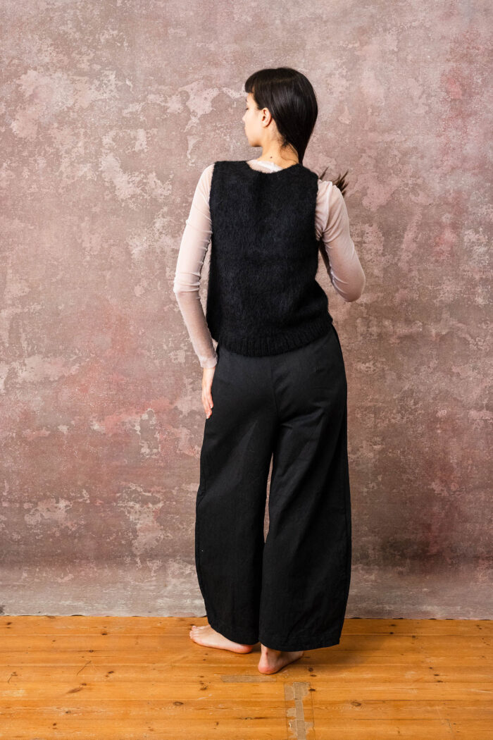 fluffy alpaca flower vest - Image 3