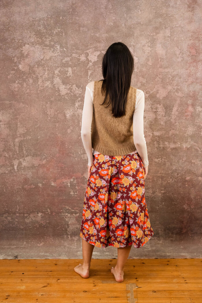 plain fluffy alpaca vest - Image 3