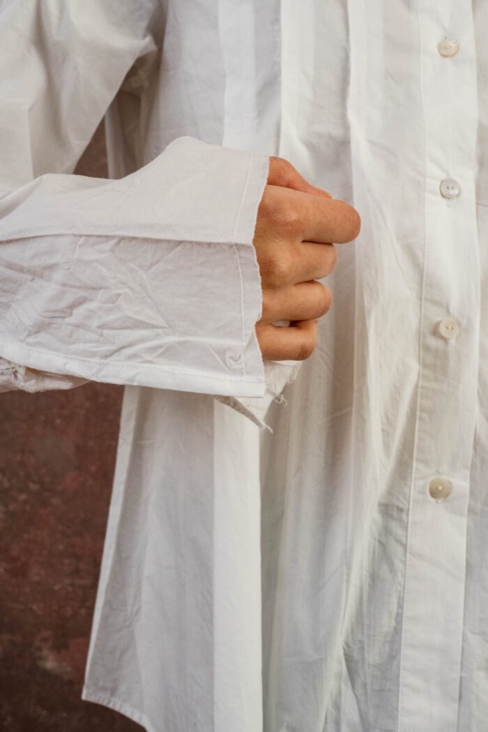 pleat shirt kilberry cotton - Image 8