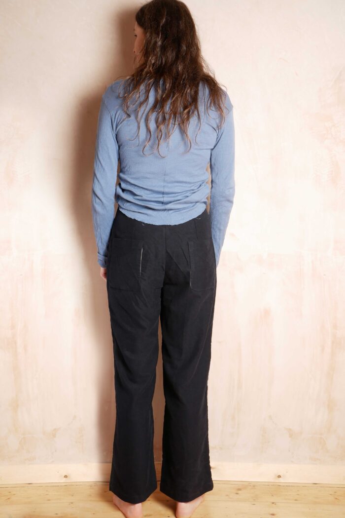 hem pants velvety cotton - Image 2