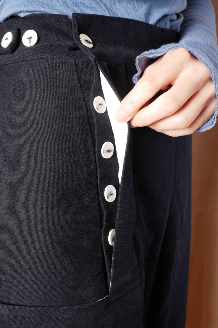 hem pants velvety cotton - Image 3