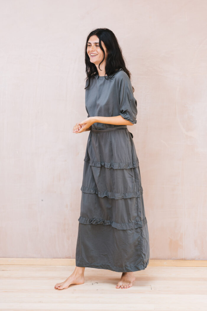 amazing dress silk cotton satin - Image 2