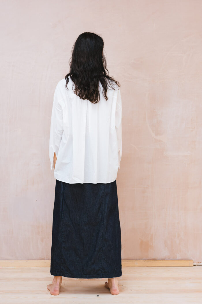 flowers button thru shirt kilberry cotton - Image 6