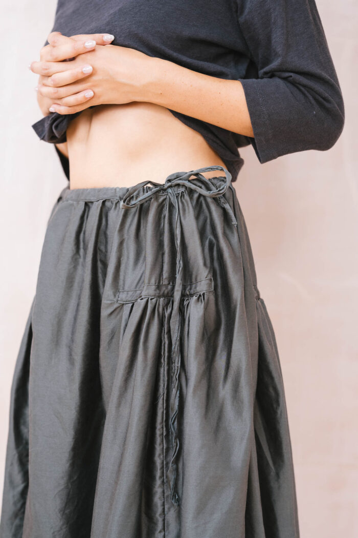 new frida skirt silk cotton satin - Image 7