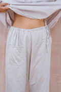 japan pants silk cotton satin - Image 5