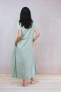 smock dress silk cotton satin - Image 2