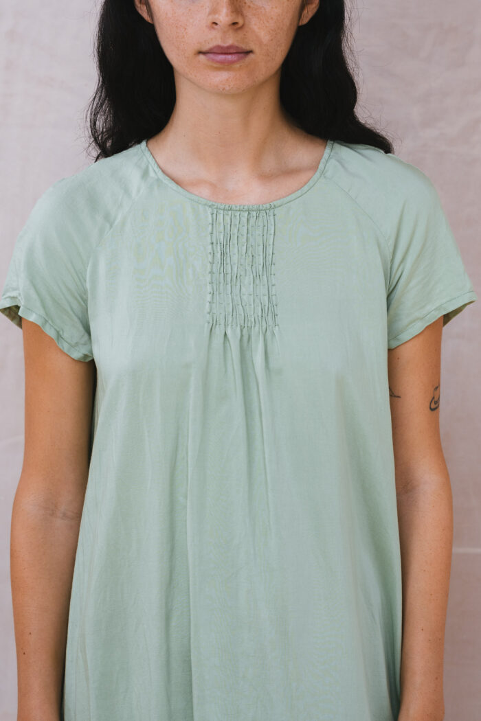 smock dress silk cotton satin - Image 3