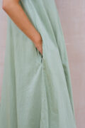 smock dress silk cotton satin - Image 10