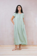 smock dress silk cotton satin - Image 8