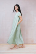 smock dress silk cotton satin - Image 11