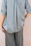 sunny shirt long silk cotton satin - Image 9