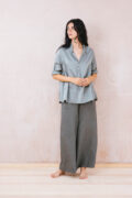 sunny shirt long silk cotton satin - Image 10