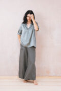 sunny shirt long silk cotton satin - Image 8