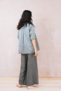 sunny shirt long silk cotton satin - Image 6