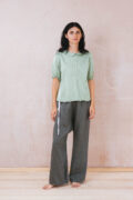wide leg japan pants linen