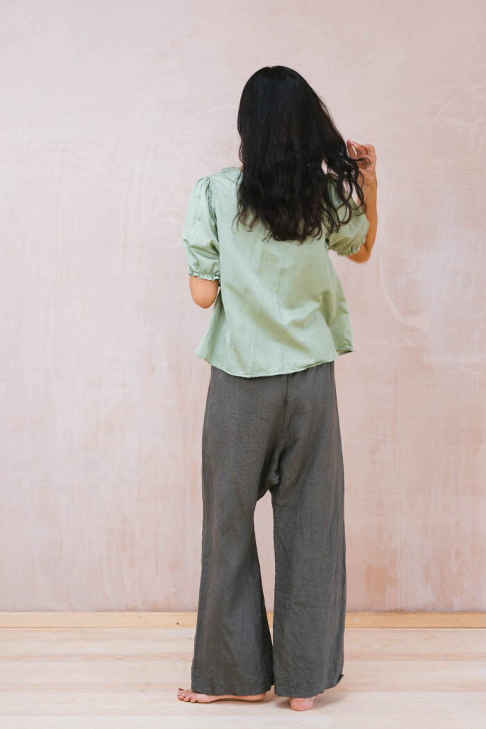 sweet blouse silk cotton satin - Image 6