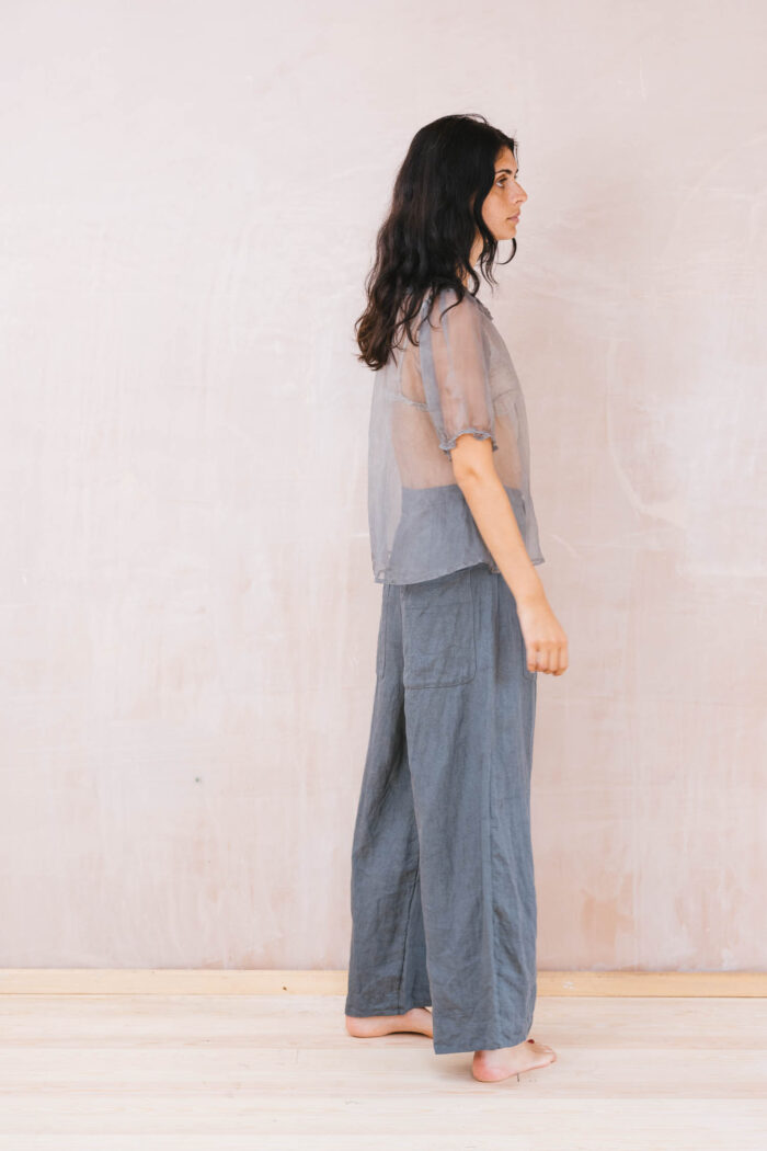 tailored line pants linen - Image 8