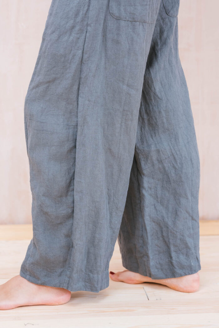 tailored line pants linen - Image 9