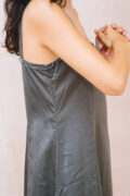 wide strap dress silk cotton satin - Image 5