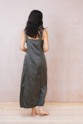 wide strap dress silk cotton satin - Image 4