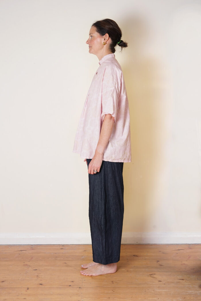easy shirt rose print cotton poplin - Image 4