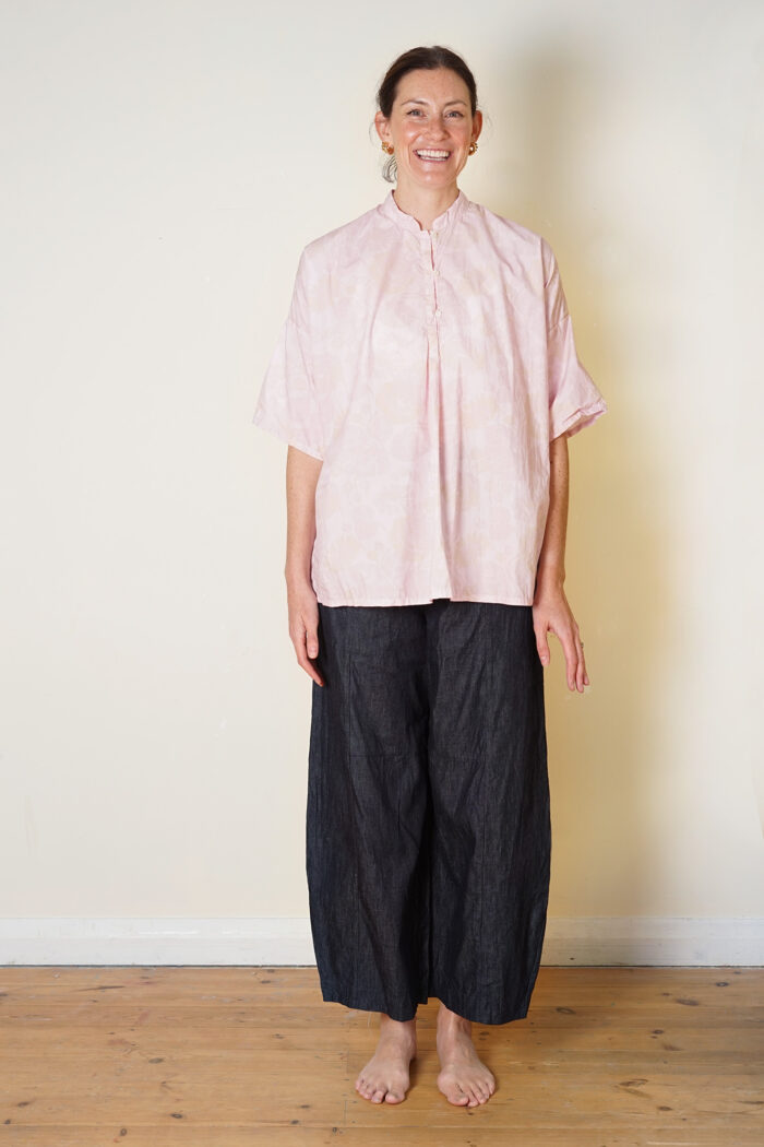 easy shirt rose print cotton poplin - Image 1