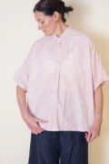 easy shirt rose print cotton poplin - Image 5
