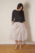 rowan skirt rose print cotton poplin